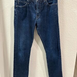 AG Adriano Goldschmied The Everett Slim Straight Indigo Denim Jeans